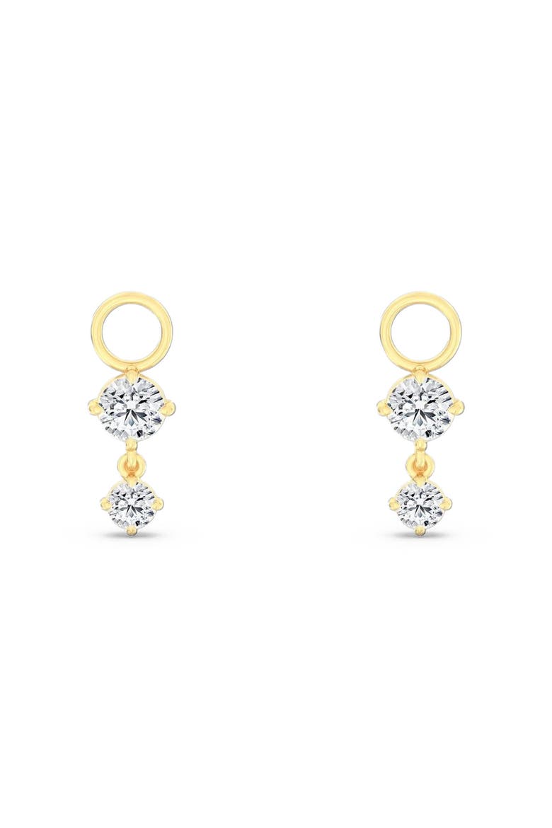 Starlight Lab Diamond Earring Charms in 14K Gold, Alternate, color, Yellow Gold