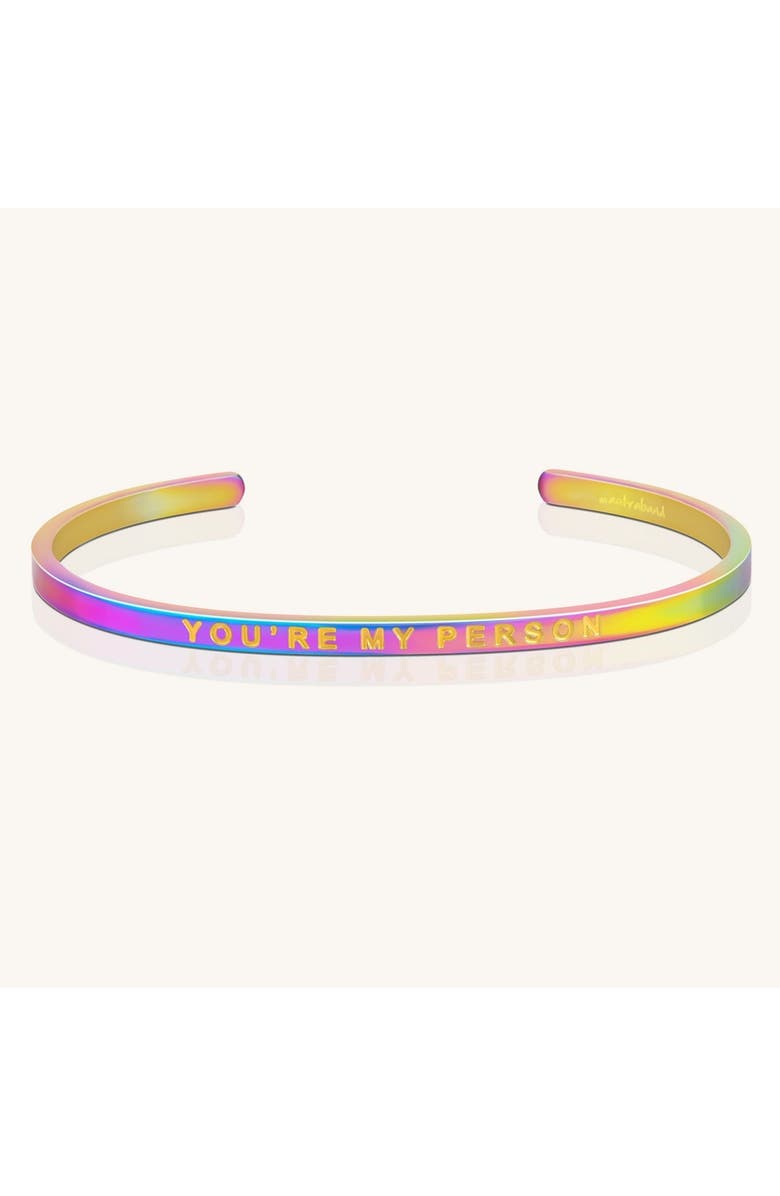 Mantra You're My Person bracelet, Main, color, Outside - Aurora