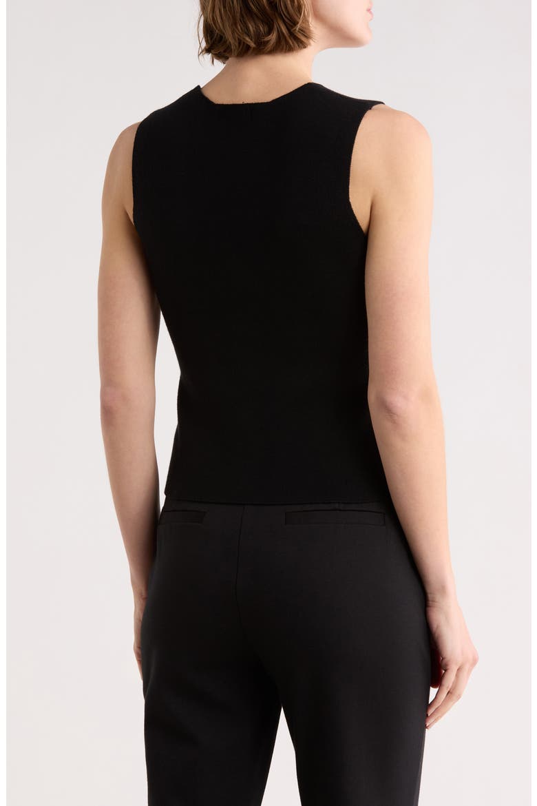 Button-Up Vest, Alternate, color, BLACK