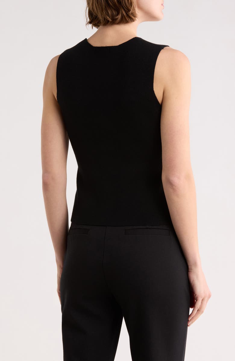 Blu Pepper Button-Up Vest, Alternate, color, Black