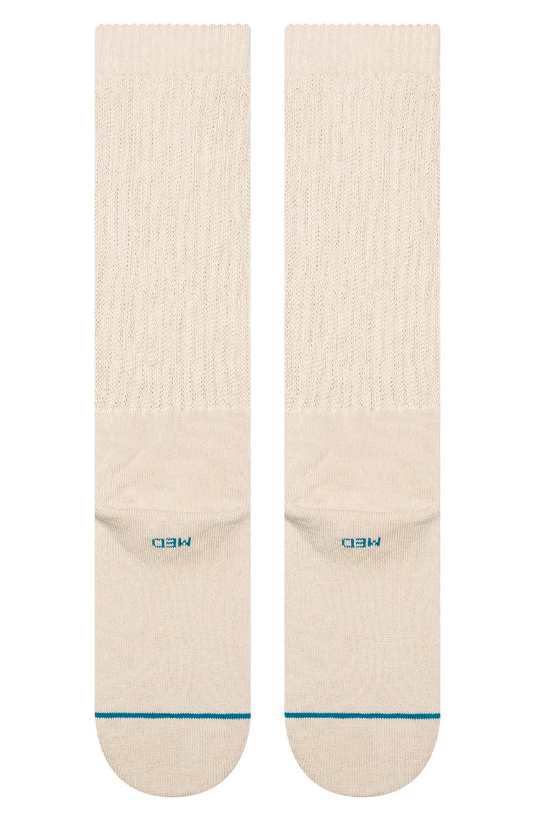 Stance Icon Slouch Crew Socks, Alternate, color, Oatmeal