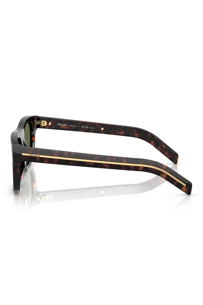 55mm Polarized Pillow Sunglasses, Alternate, color, BROWN TORTOISE