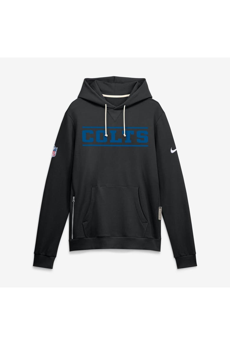 Men's Nike Black Indianapolis Colts Standard Issue Replay Officials Alternate Dri-FIT Hoodie, Main, color, Black