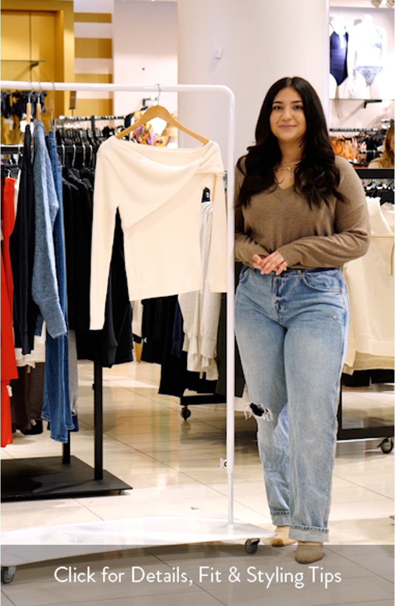 Llilou Off the Shoulder Wool Sweater, sales video thumbnail