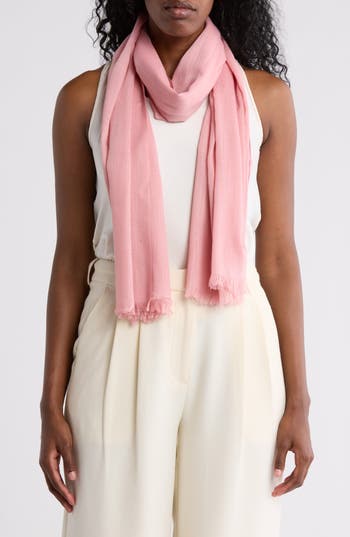 Nordstrom Rack Eyelash Wrap Scarf In Pink Beauty