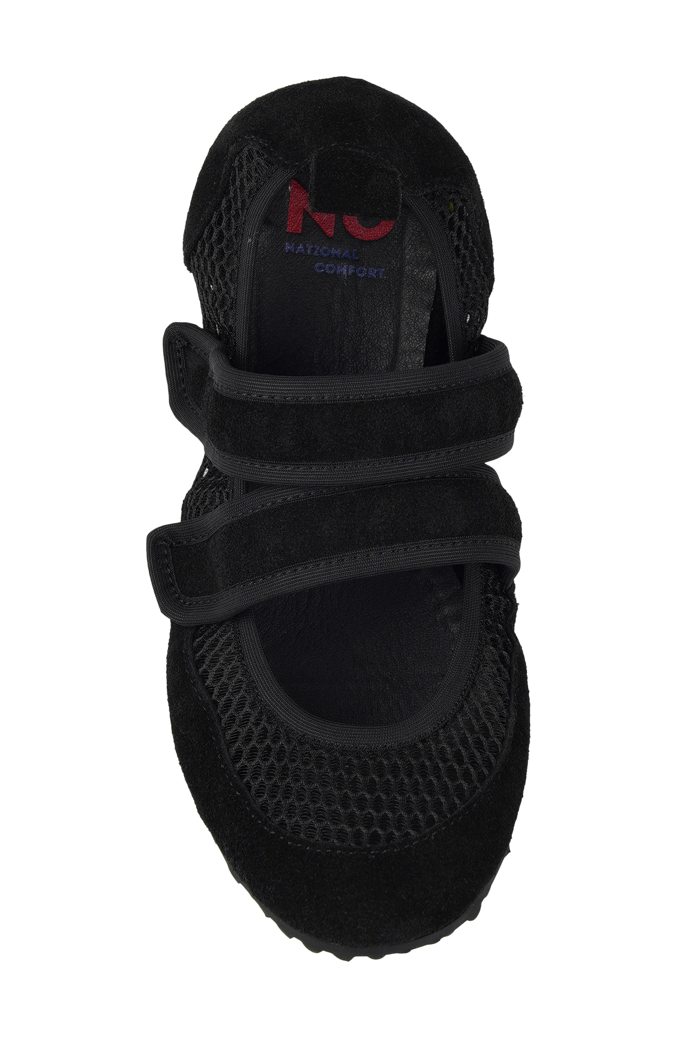 National Comfort Mary Jane Flat, Alternate, color, Black Suede