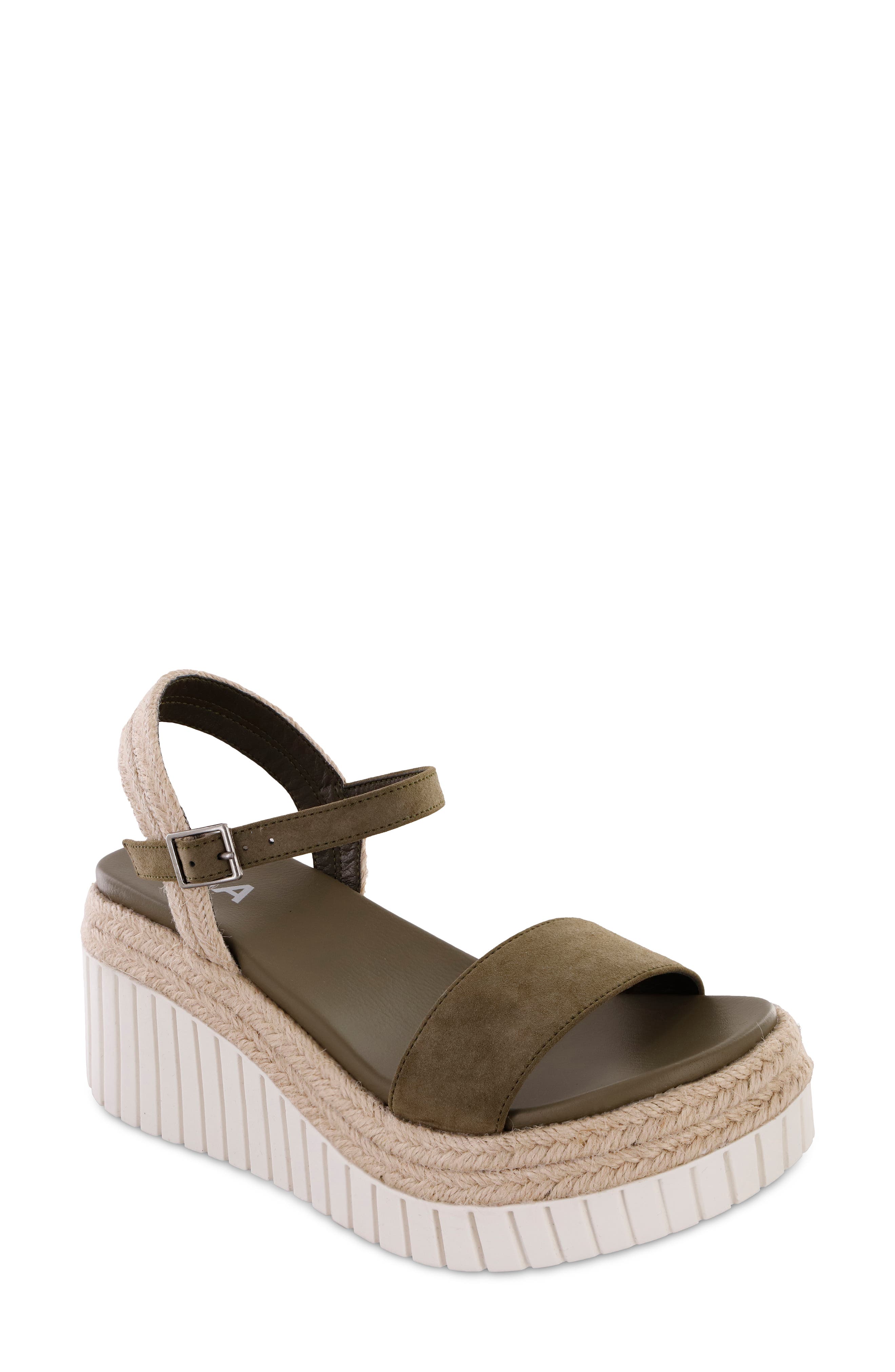 Zalia Wedge Platform Sandal, Main, color, KHAKI