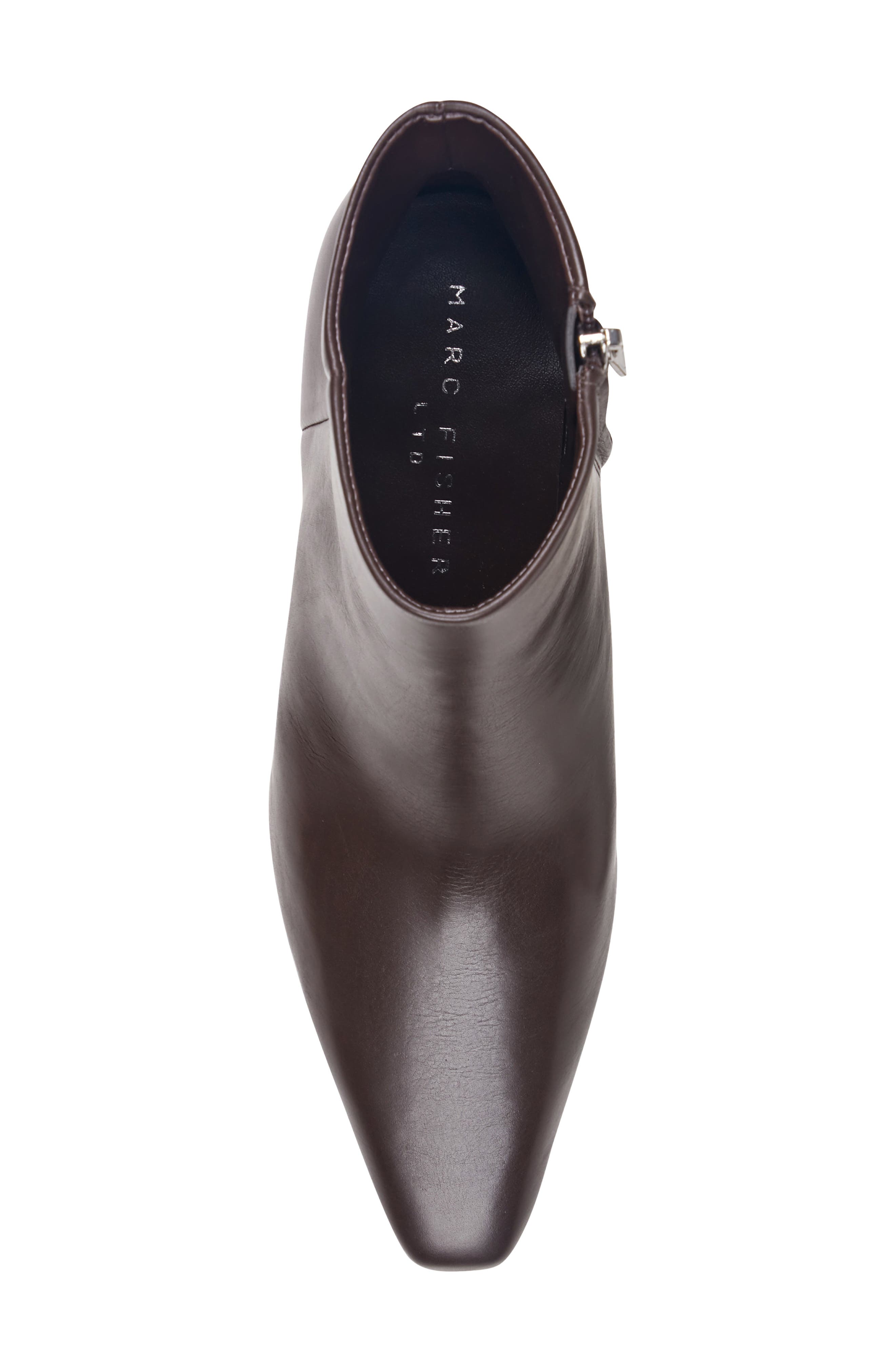 Kole Leather Bootie, Alternate, color, DARK BROWN