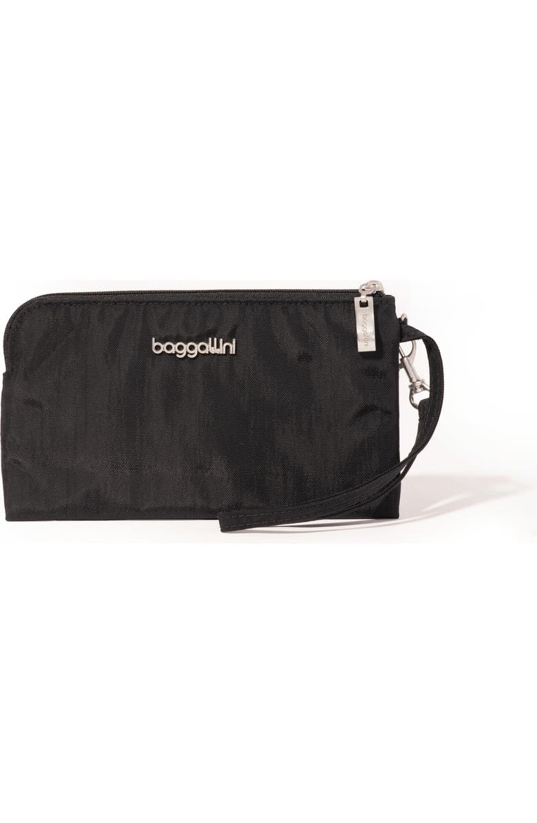 BAGGALLINI RFID Wristlet Wallet, Main, color, Black