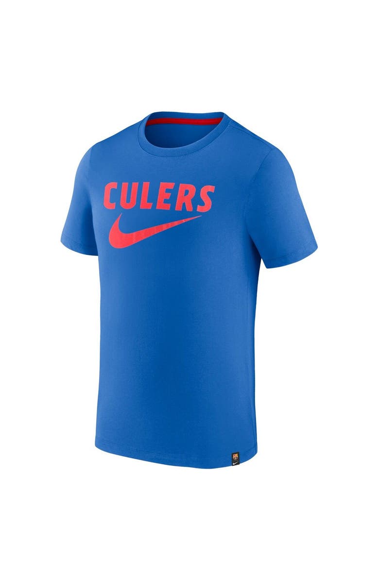 Nike Men's Nike Blue Barcelona Swoosh T-Shirt, Alternate, color, Blue
