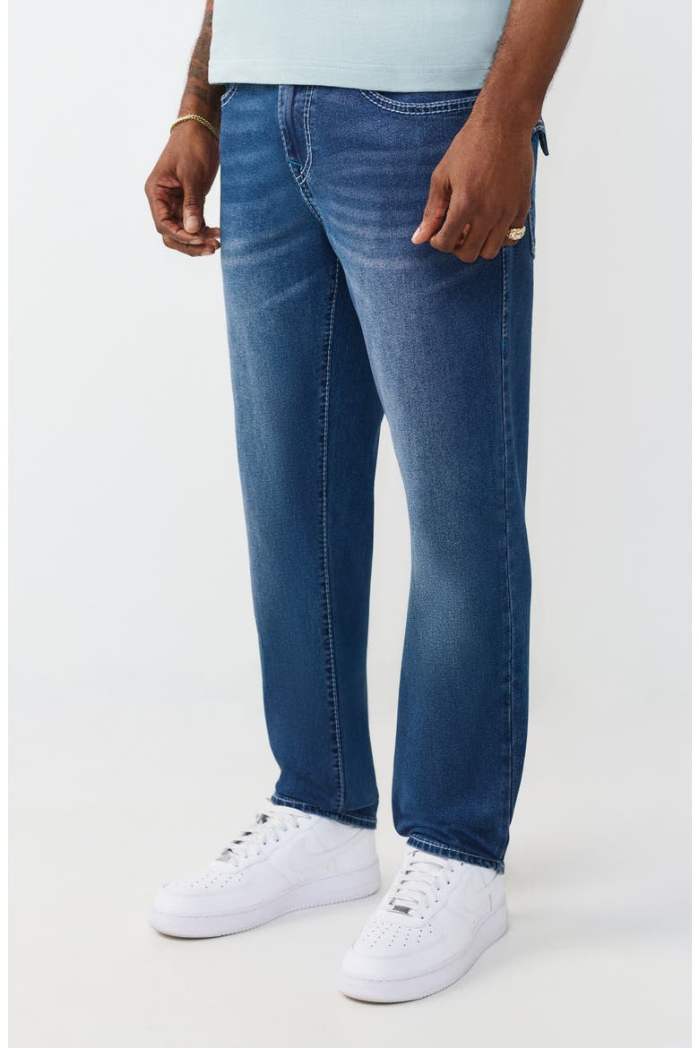 Geno Button Flap Pocket Slim Jeans, Alternate, color, MEDIUM BLAZE
