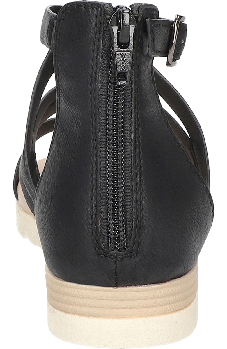 EASY STREET <p>Vila Faux Leather Sandal (Women)</p>, Alternate, color, Black