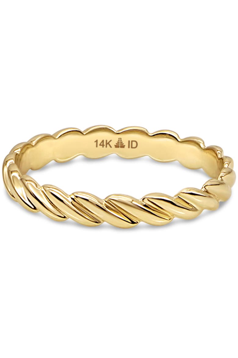 Twisted Rope Ring in 14K Gold, Main, color, Yellow Gold