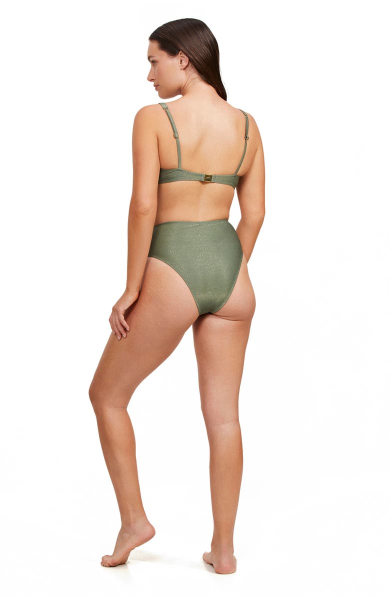 Luma Gottex High End V Wire Bikini Top, Alternate, color, Olive
