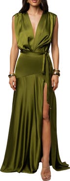 JLUXLABEL Amalia Satin Maxi Dress