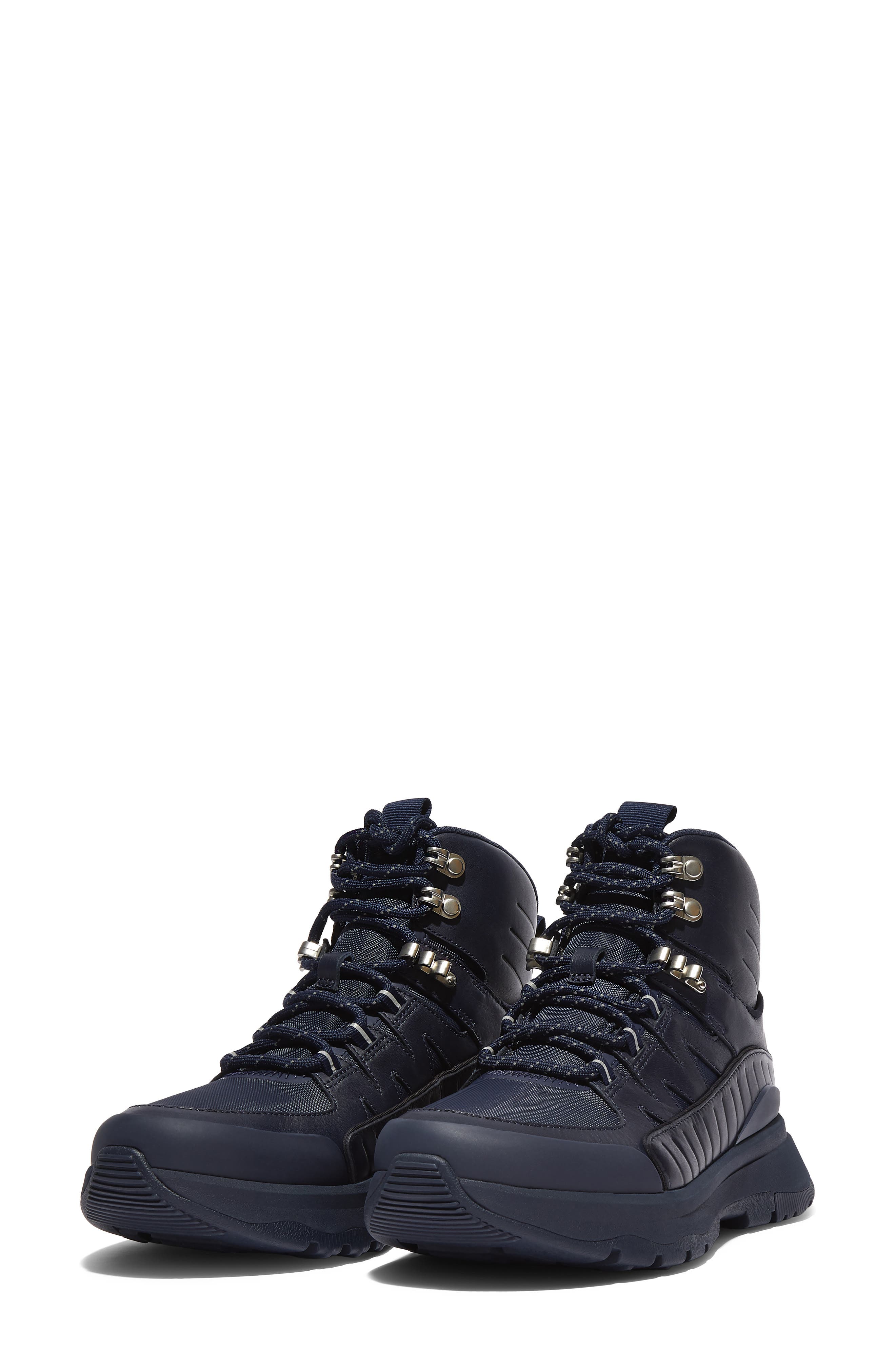 Neo-D-Hyker Leather Hiking Boot, Alternate, color, ALL MIDNIGHT NAVY