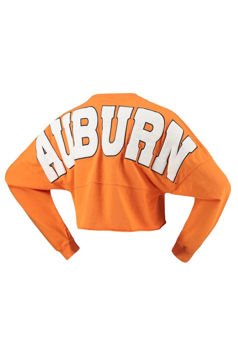 Women's Orange Auburn Tigers Laurels Crop Long Sleeve T-Shirt, Alternate, color, Orange