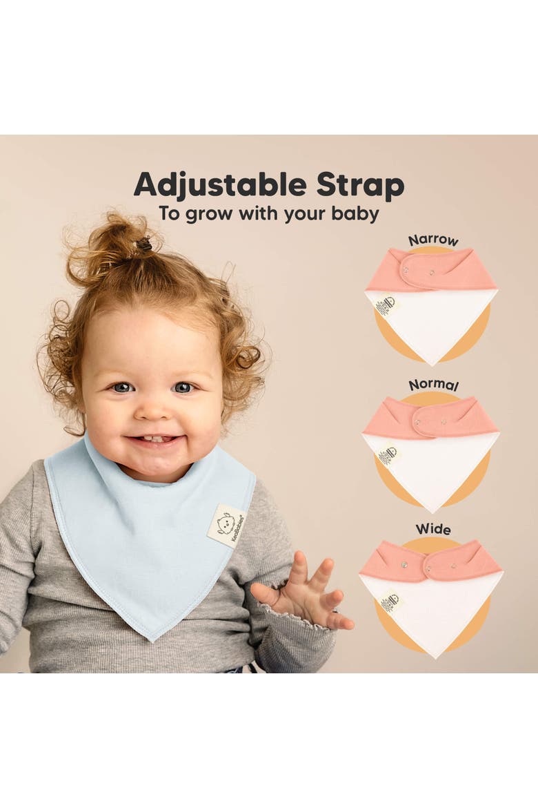 8-Pack Organic Bandana Bibs, Alternate, color, Dew