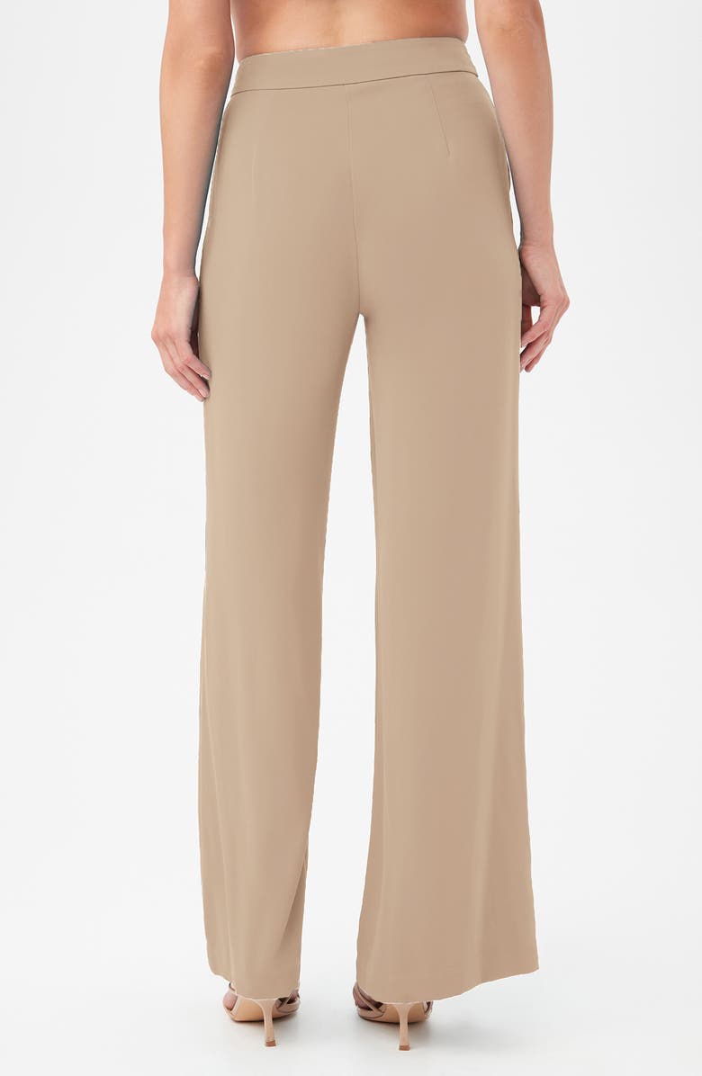 Trina Turk Shashina Wide Leg Pants, Alternate, color, Camel