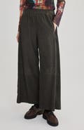 LUUKAA Alice Wide Velvet Pants