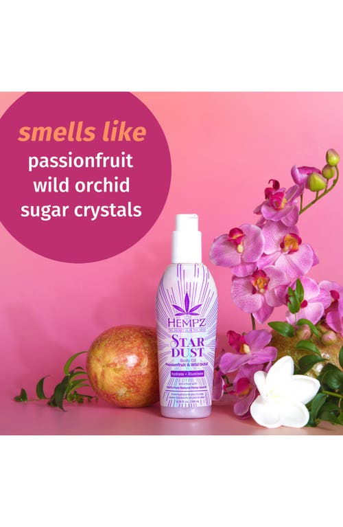 Hempz Star Dust Body Oil In Transparent