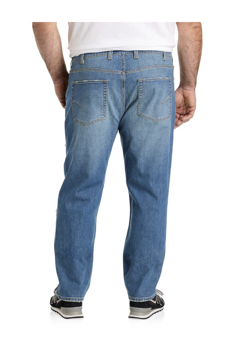 Big & Tall Ripped Tapered-Fit Jeans, Alternate, color, FADED OUT