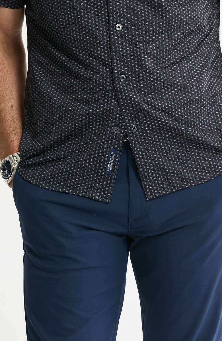 JACHS Performance Tech Button-Up Shirt, Alternate, color, Black Geo