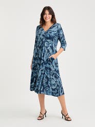 Scarlett & Jo Claudia Peach Touch Knot Front Dress