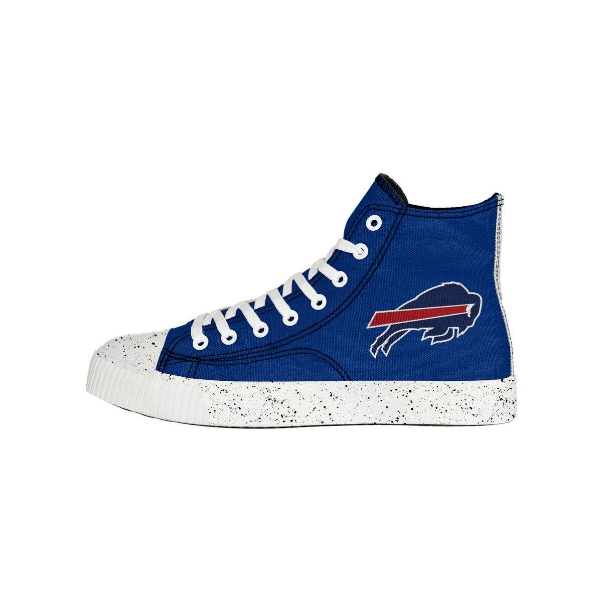 FOCO Men's FOCO Buffalo Bills Paint Splatter High Top Sneakers, Alternate, color, 