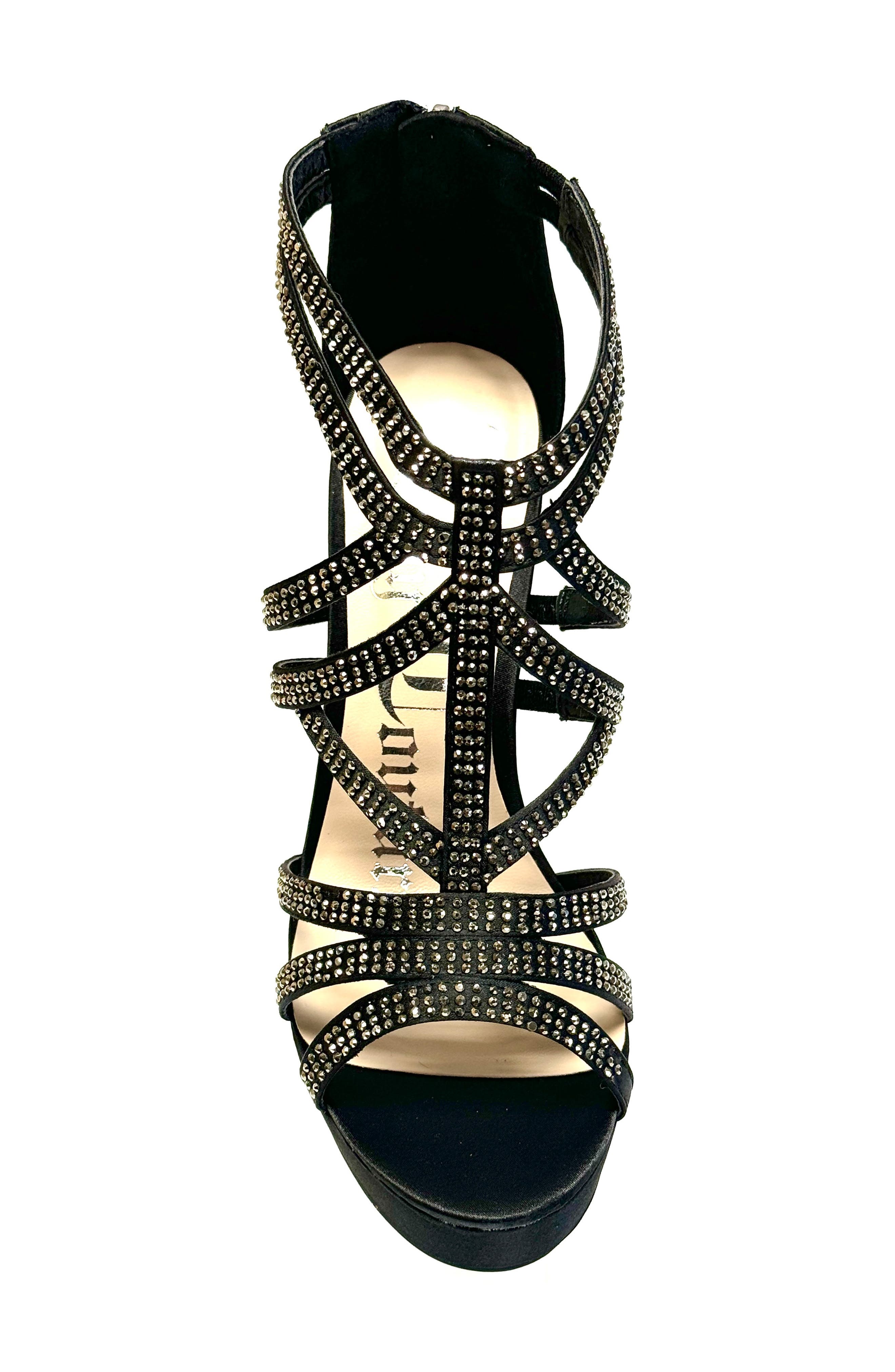 LADY COUTURE Strappy Rhinestone Sandal, Alternate, color, 