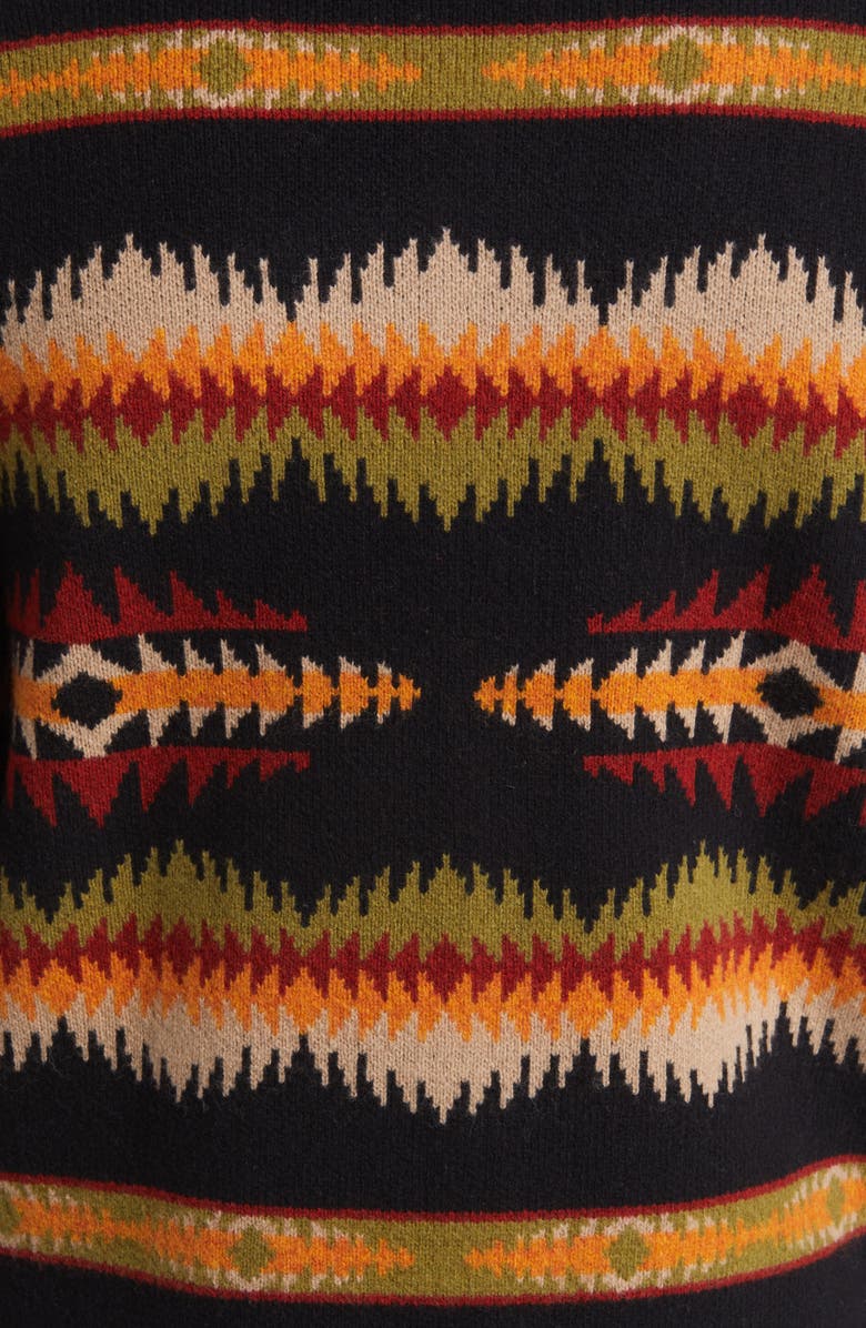 Pendleton Tye River Zip Front Lambswool Cardigan, Alternate, color,