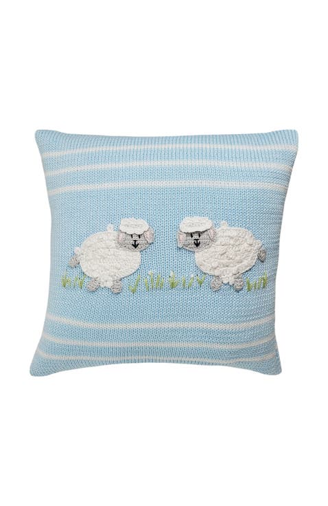 10" Lamb Throw Pillow