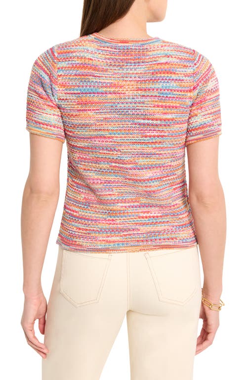 Nic + Zoe Nic+zoe Spacedye Tuck Stitch Sweater Tee