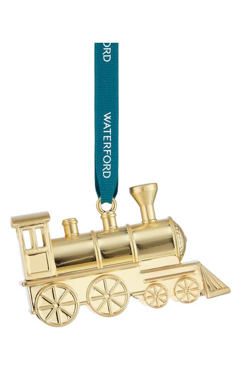 Steam Train Golden Ornament