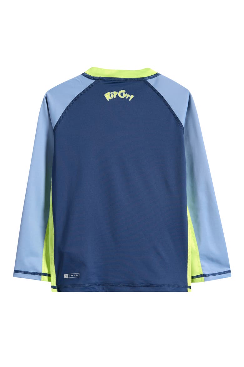 Kids' Ride the Wave Long Sleeve Rashguard, Alternate, color, LIGHT NAVY