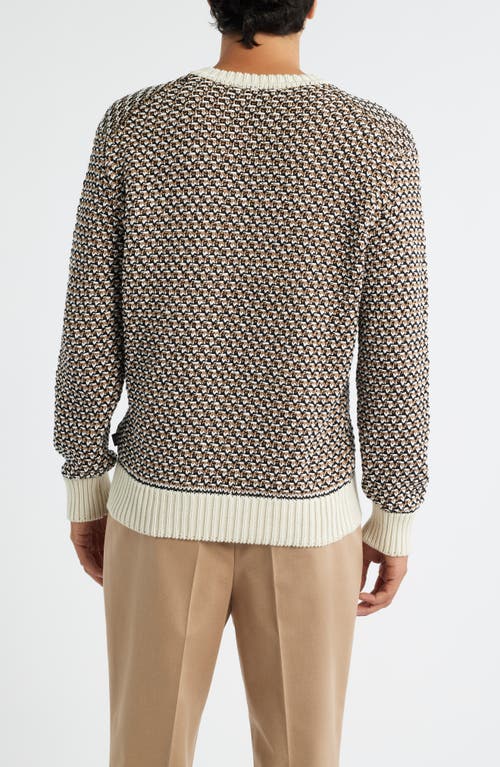Hugo Boss Boss Imauro Cotton Sweater In Brown