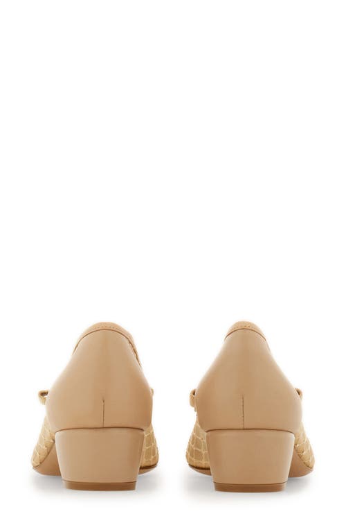 Ferragamo Vara Mesh 30 Pumps In Beige