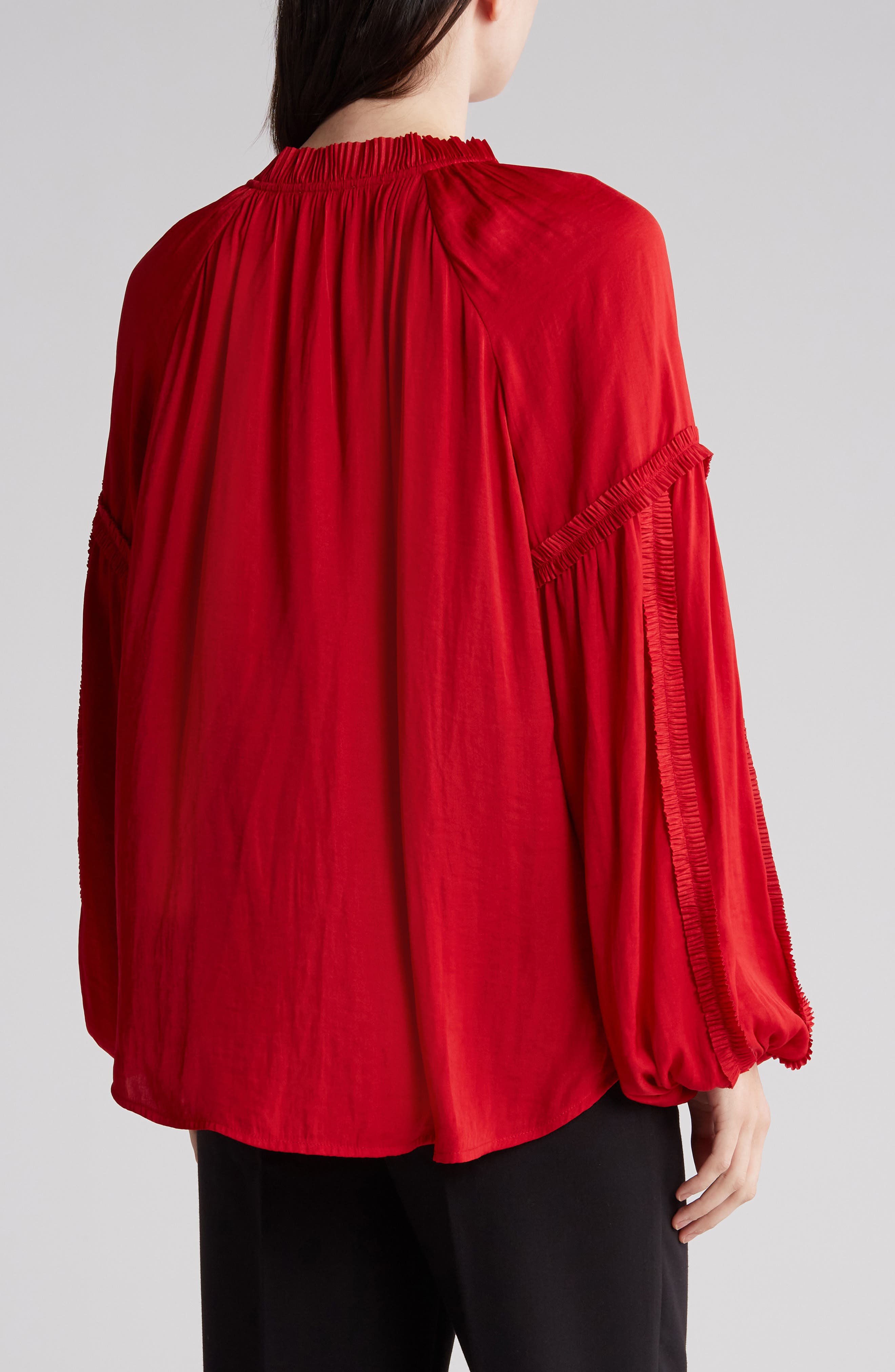 Gemma + Jane Split Neck Long Sleeve Blouse (Women) | Nordstromrack