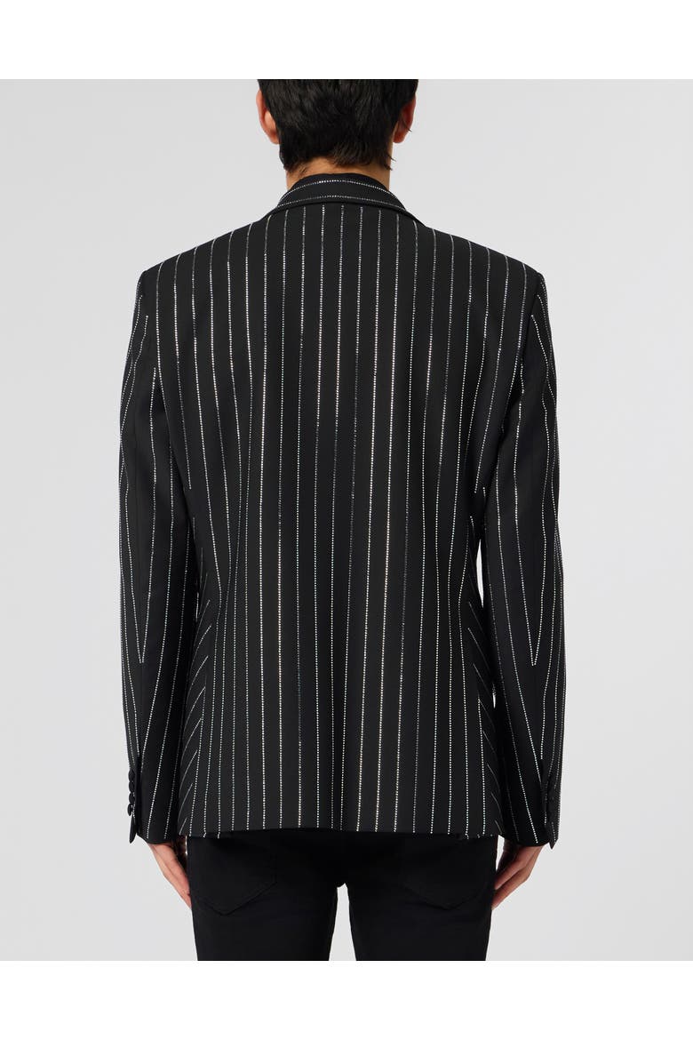 Jacquard Blazer Lord Fit Strass Men, Alternate, color, black