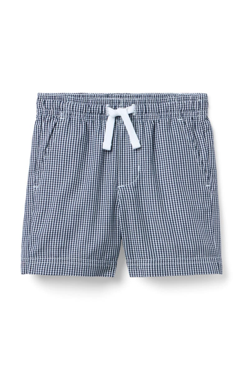 Janie and Jack The Adventure Gingham Short, Main, color, Blue