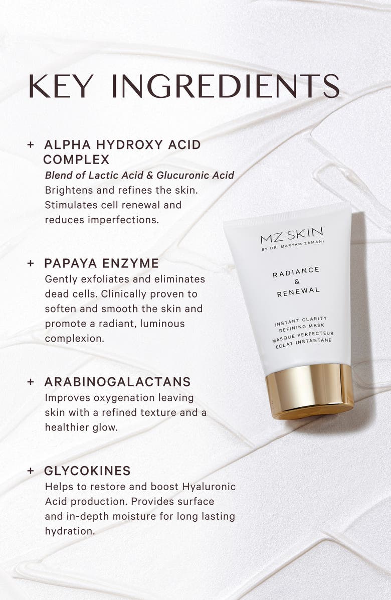 MZ Skin Radiance & Renewal Instant Clarity Refining Mask, Alternate, color, 