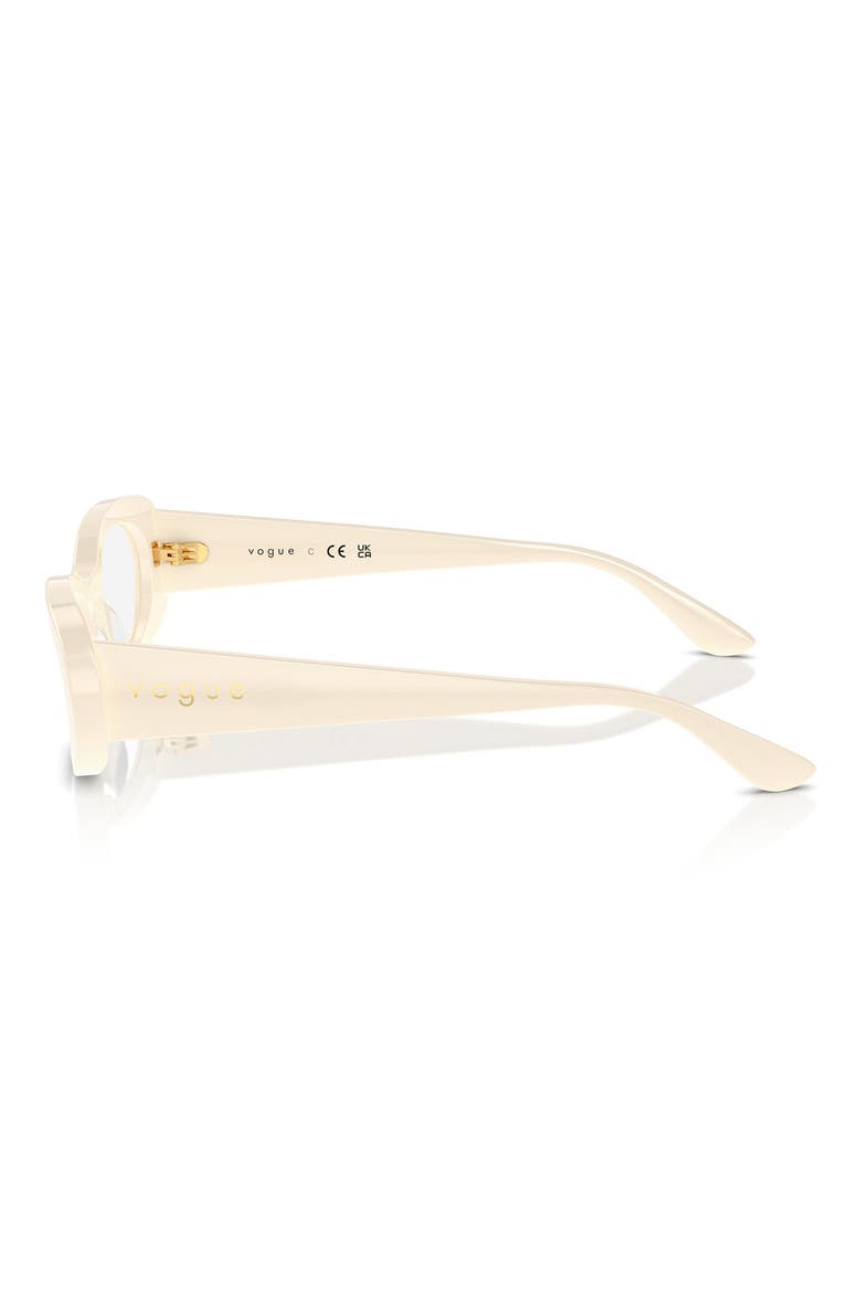 53mm Oval Optical Glasses, Alternate, color, IVORY