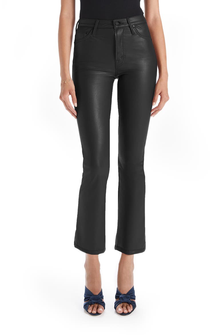 The Insider High Waist Crop Bootcut Faux Leather Pants, Main, color, FAUX SHOW
