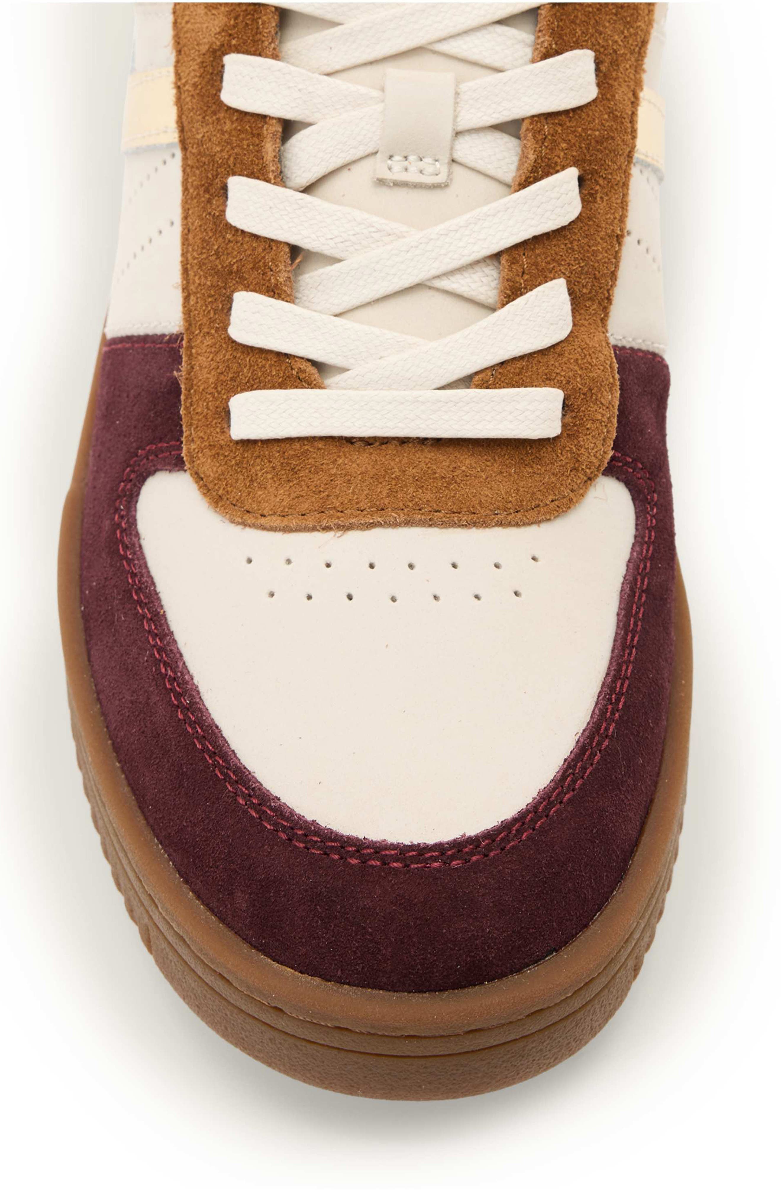 AllSaints Vix Sneaker, Alternate, color, Titan Red/ Brown