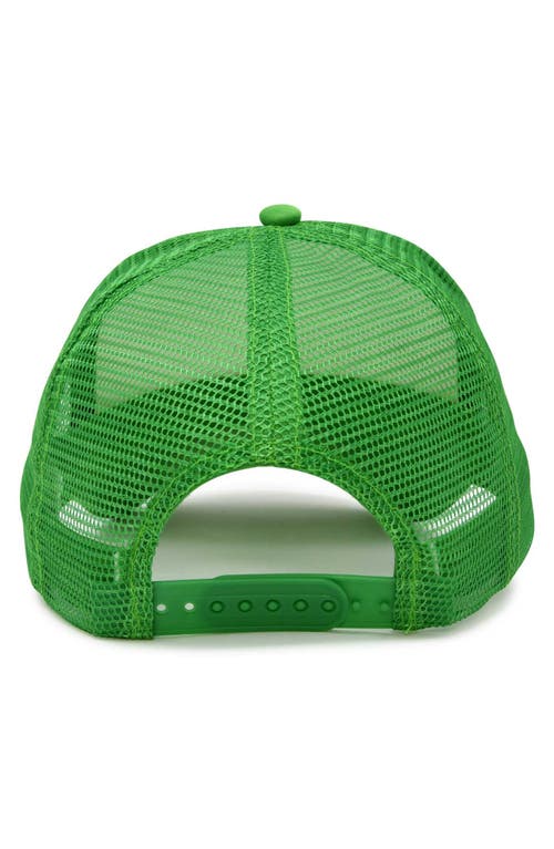 Dalix Ghost Garden Snapback Trucker Hat In White