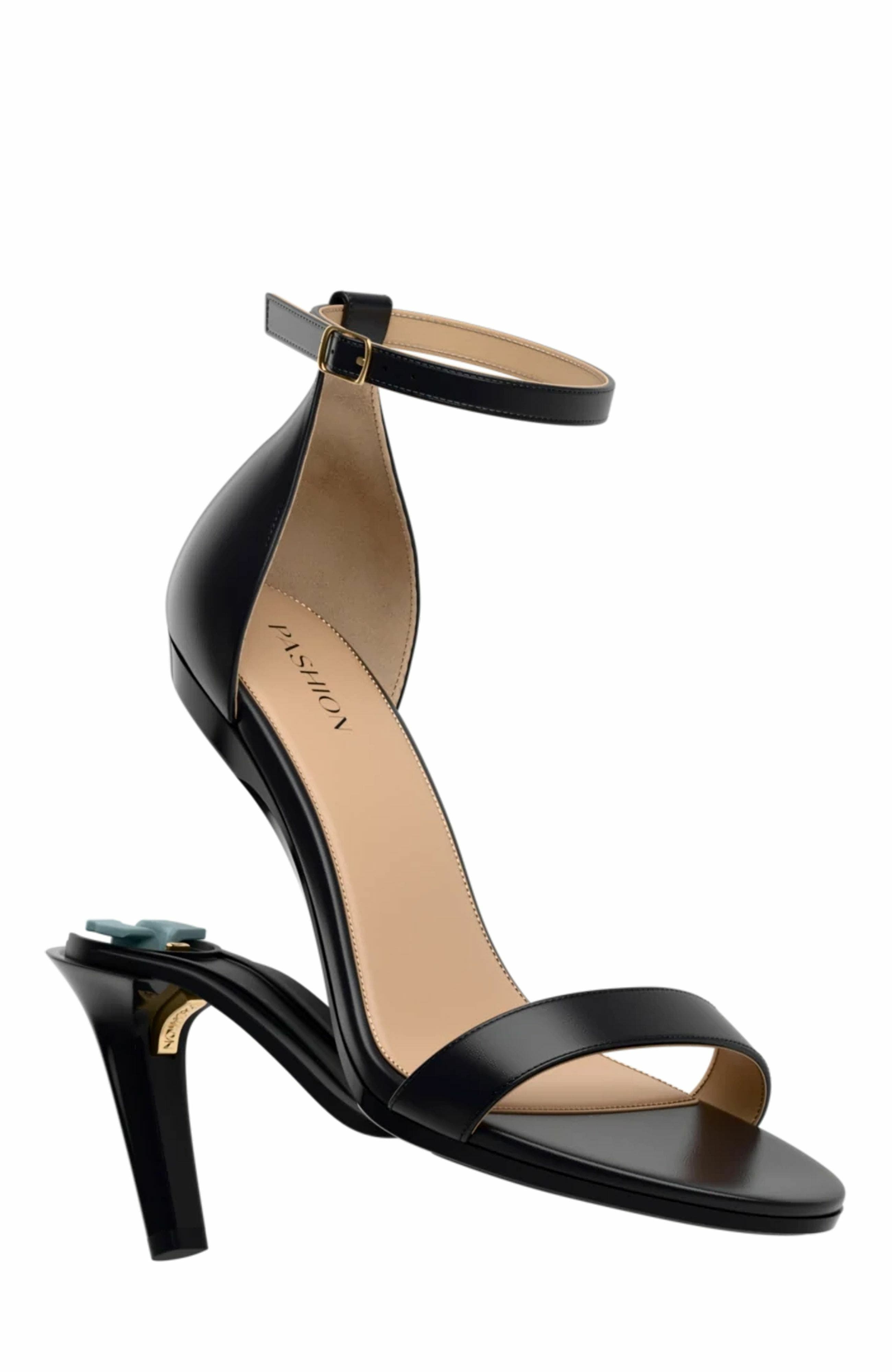 Pashion Footwear The Pashionista 4" Stiletto Heel, Alternate, color, Coal Leather