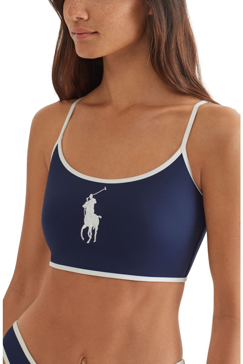Crop Cami Bikini Top, Alternate, color, NAVY