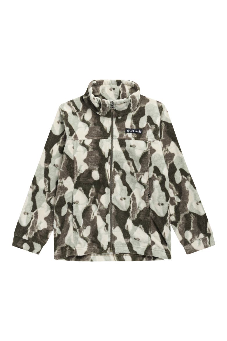 Kids' Zing III Fleece Jacket, Main, color, STONE GREEN TREEBARK