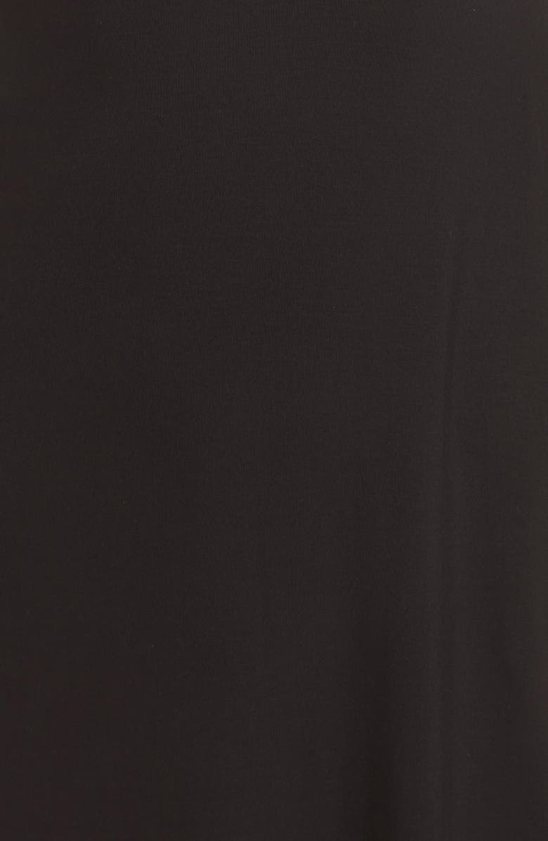 Black Bow Demure Chemise, Alternate, color, Black Cross Dye