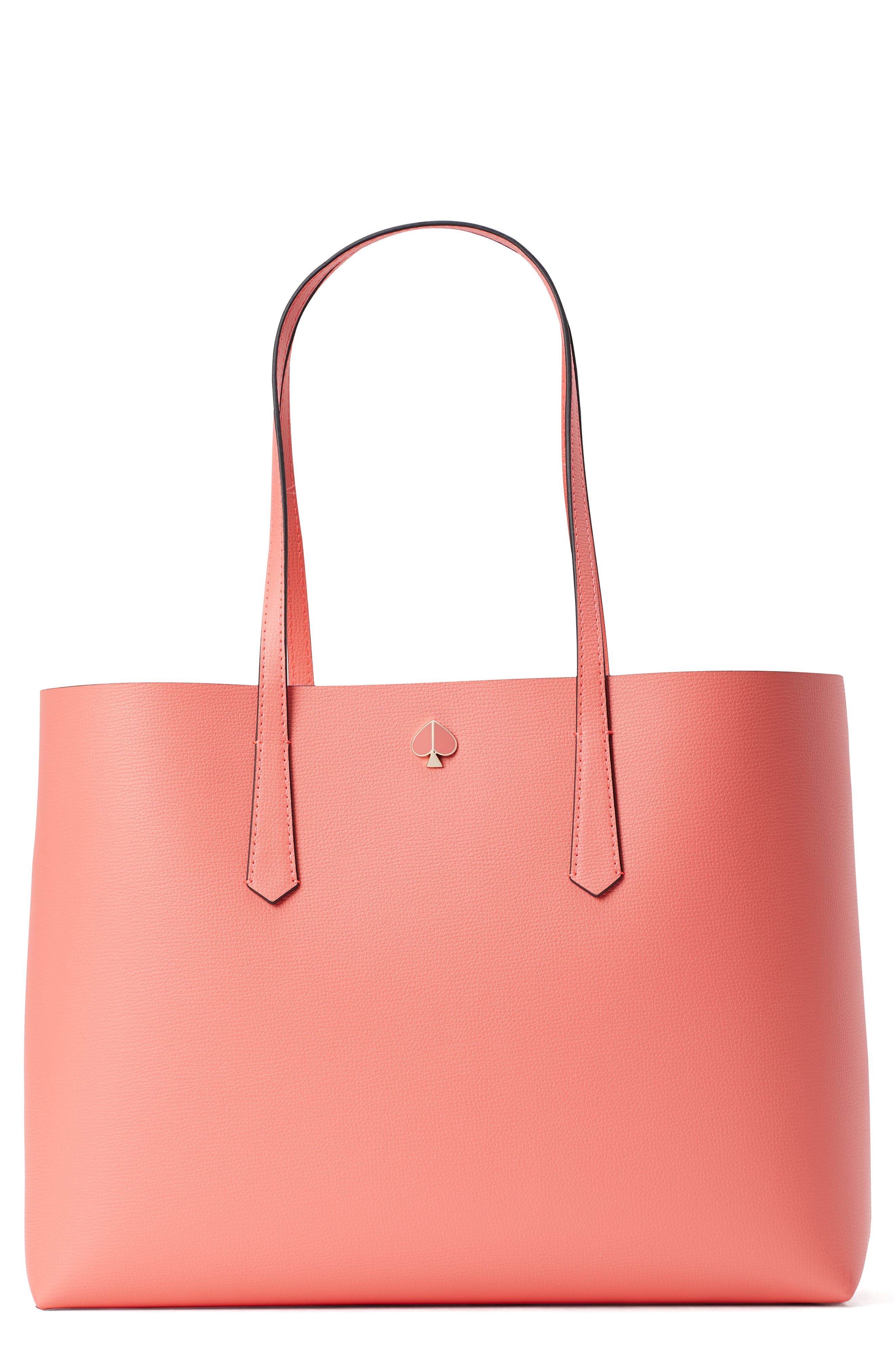 Kate Spade New York large molly falling flower leather tote, Main, color, 